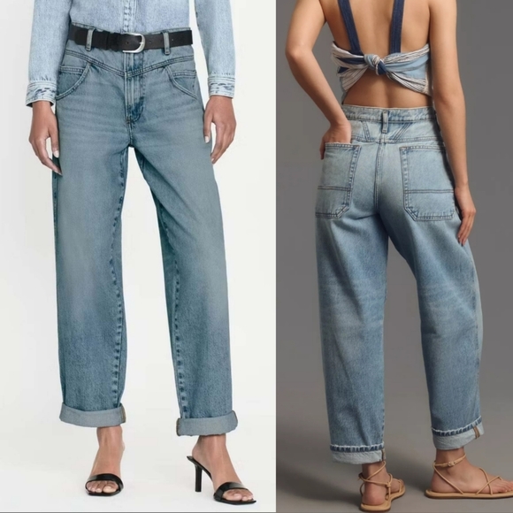 Frame Denim Denim - NWOT FRAME 90s Utility Loose High-Rise Straight-Leg Jeans $298 Size 23